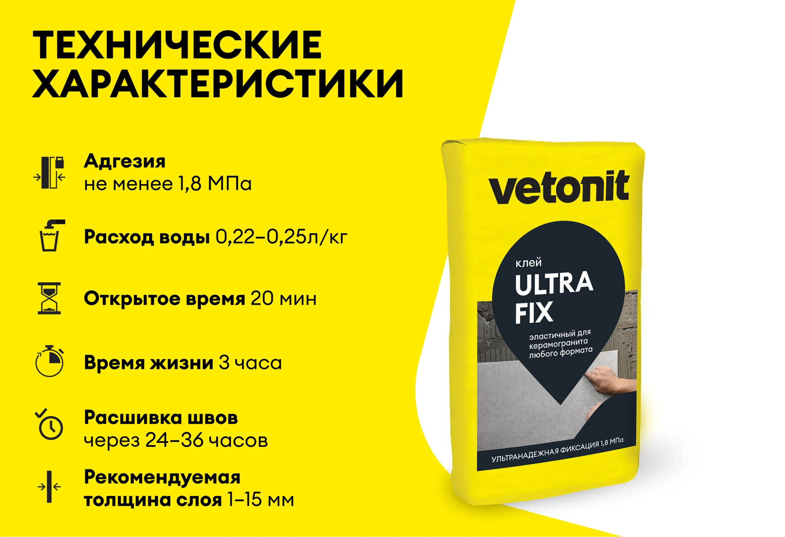 Vetonit ультра фикс 25 кг